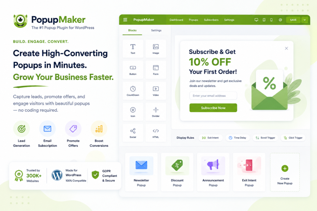 PopupMaker - Lead Generation Plugin