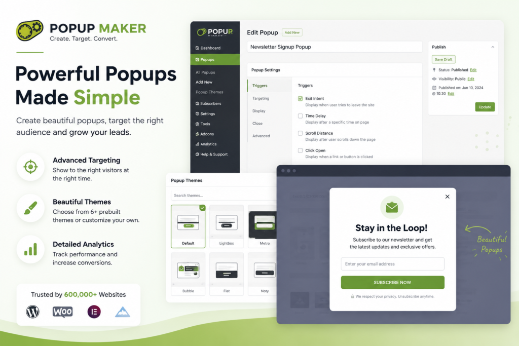 Popup Maker - Exit Intent Popup Plugin